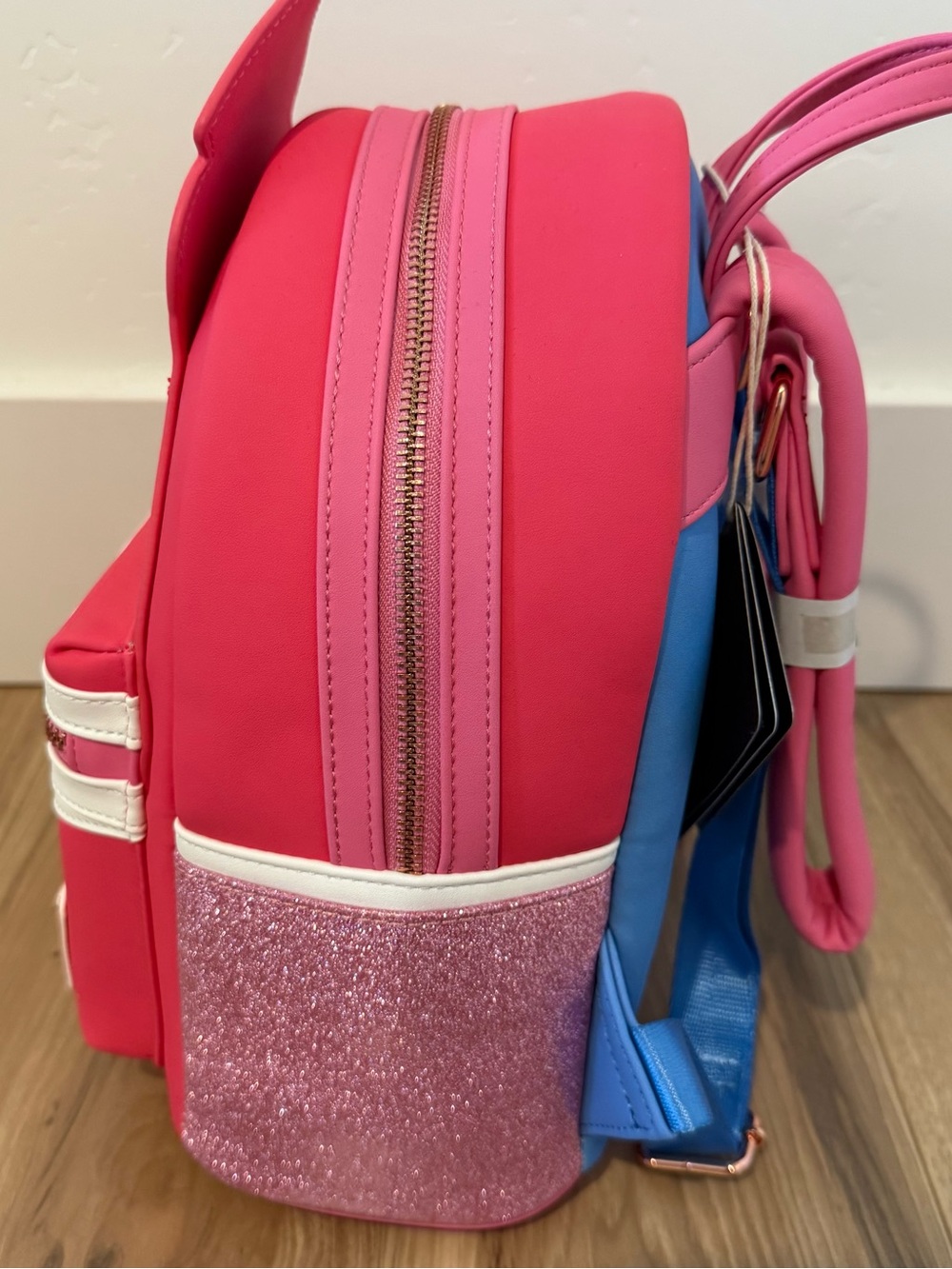 Disney Loungefly NEW Sleeping Beauty Aurora Face Pink Mini Backpack Collectible - Picture 8 of 10